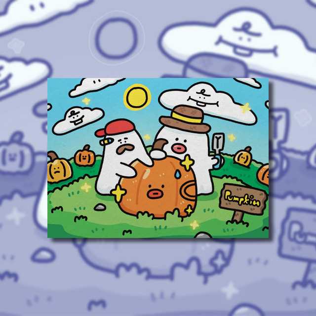 Pumpkin postcard