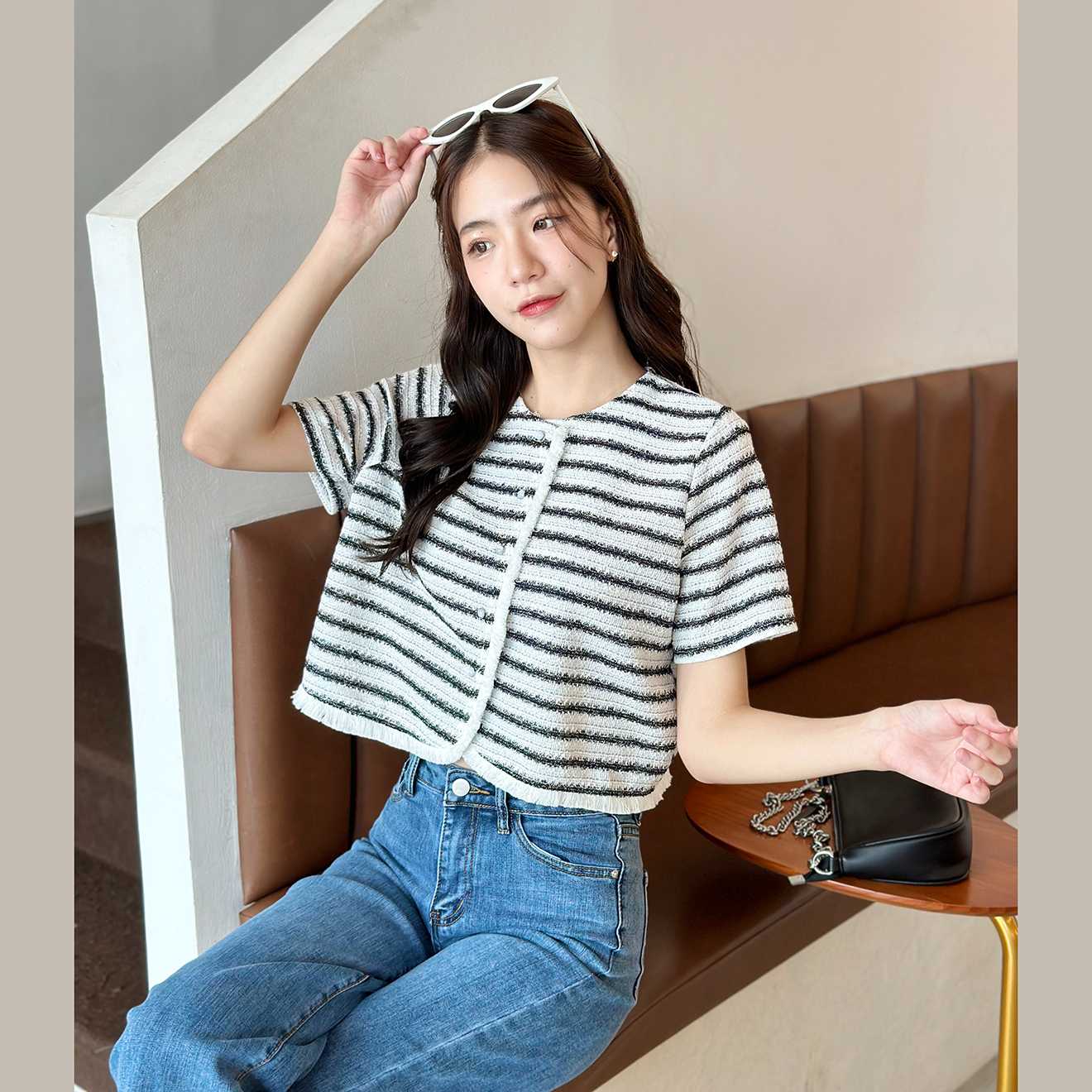 Coachella Tweed Top