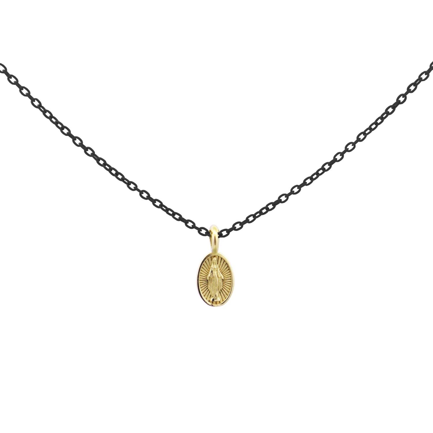 NECKLACE - Choker Madonna Charm