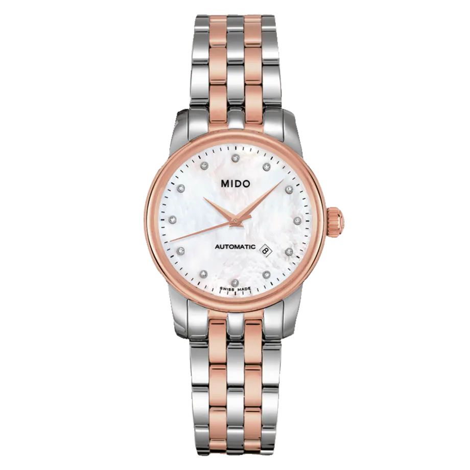 MIDO Baroncelli นาฬิกาข้อมือผู้หญฺิง Automatic Watch รุ่น M7600.9.9.69.1 หน้ามุก ขนาด 29 mm.