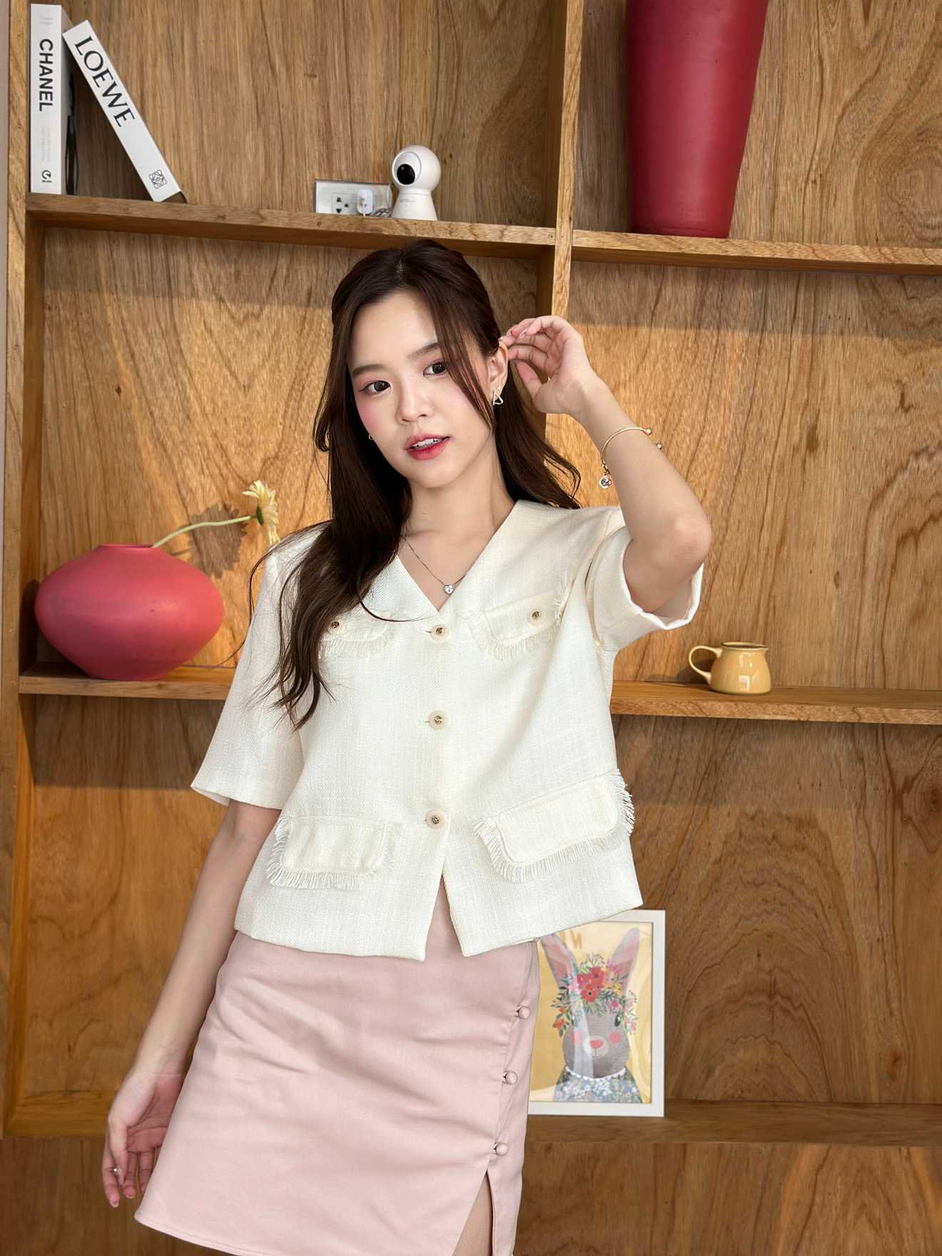 Karina Tweed Top