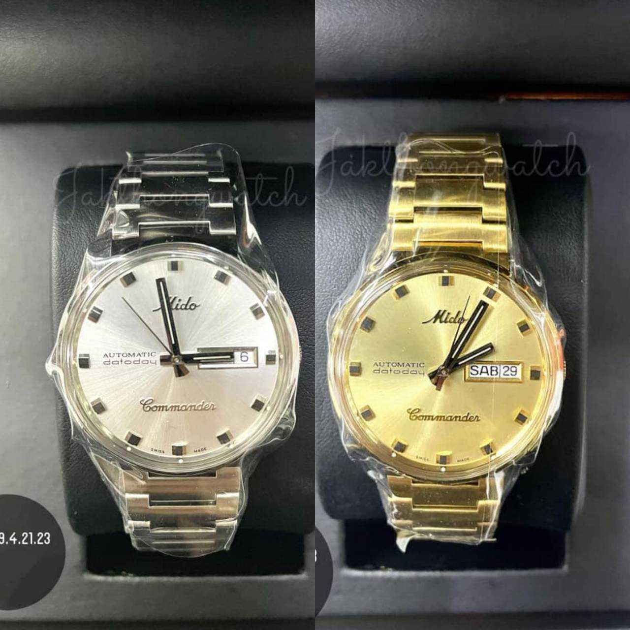 MIDO Commander 1959 นาฬิกาข้อมือ Automatic รุ่น M8429.3.22.23 (สีทอง) /M8429.4.21.23 (สีเงิน)