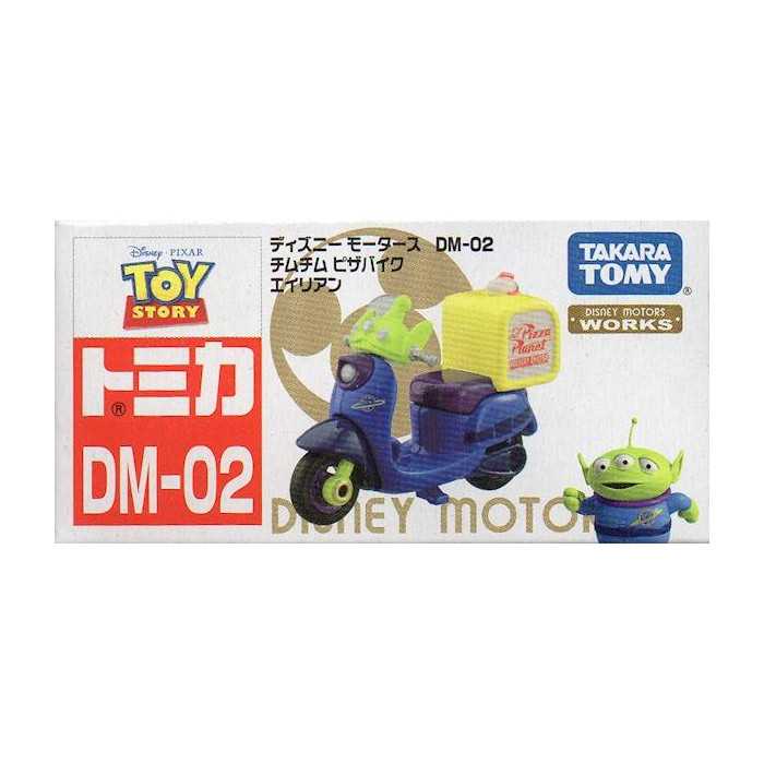 Tomica Disney Motors DM-02 Chim Chim Pizza Bike Alien โมเดลรถดิสนีย์ ชิม ชิม เอเลี่ยน