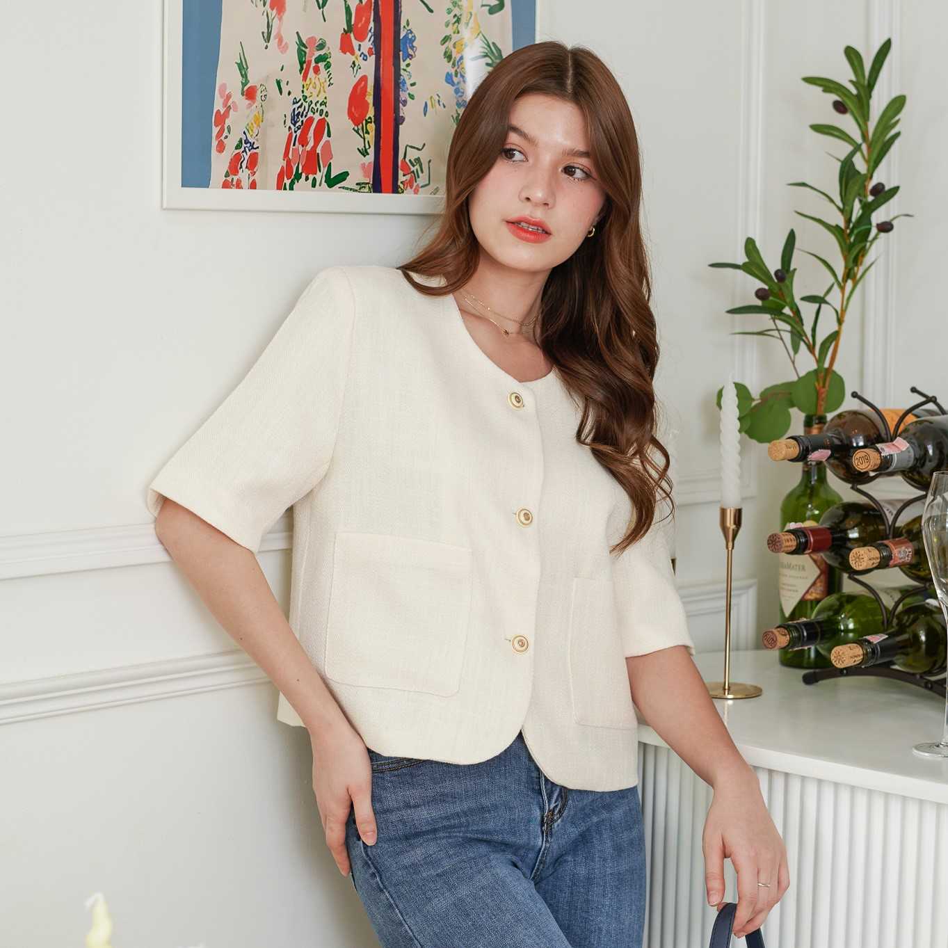 Miguel Tweed Top