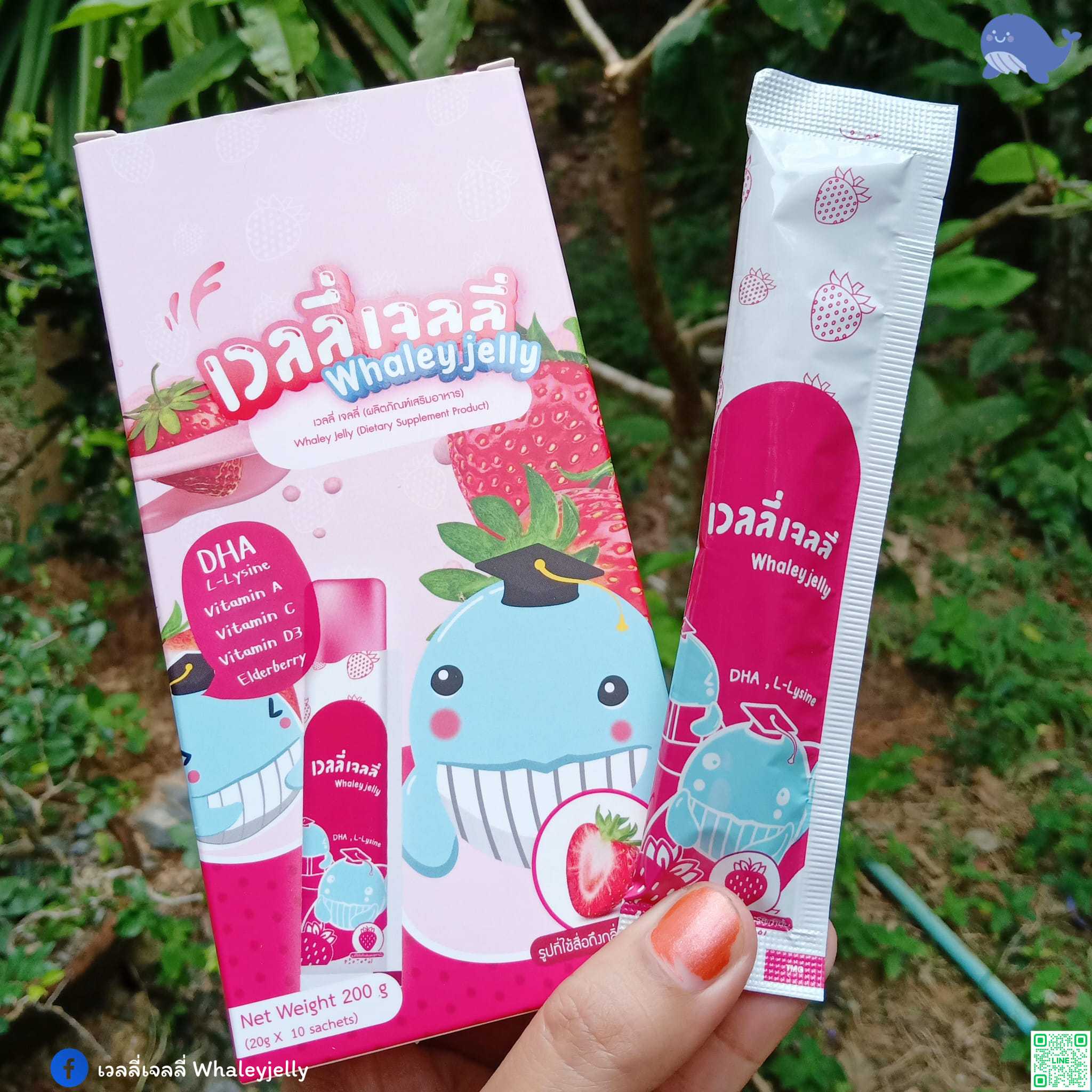 whaley jelly เวลลี่ เจลลี่อาหารเสริมบำรุงสมองเพิ่มการเจริญอาหาร 10ซอง