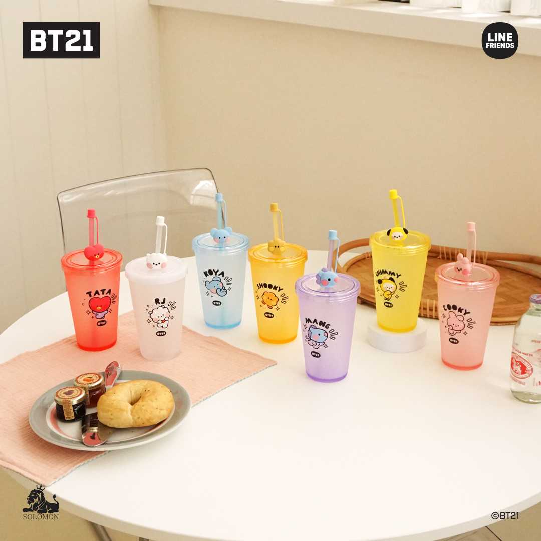 [BT21] minini tumbler (with straw)