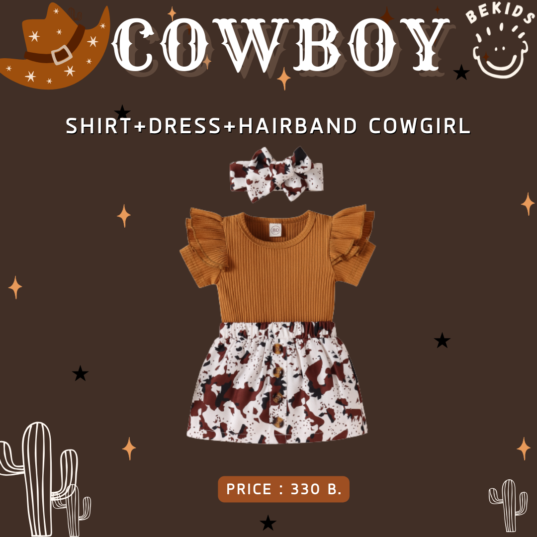 Shirt+Dress+Hairband Cowgirl
