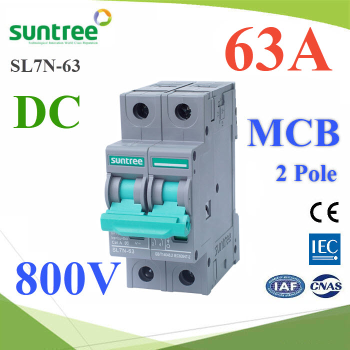 เบรกเกอร์ DC Solar SUNTREE-800V-63A-DC Breaker Solar DC