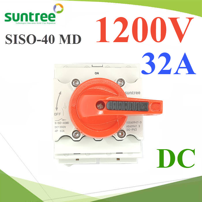 เบรกเกอร์ DC Solar SISO-1200V32A Breaker Solar DC