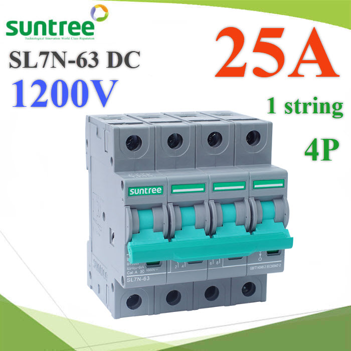 เบรกเกอร์ DC Solar SUNTREE-1200V-25A-DC Breaker Solar DC