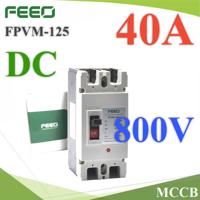 เบรกเกอร์ DC Solar MCCB-800VDC-40A Breaker Solar DC