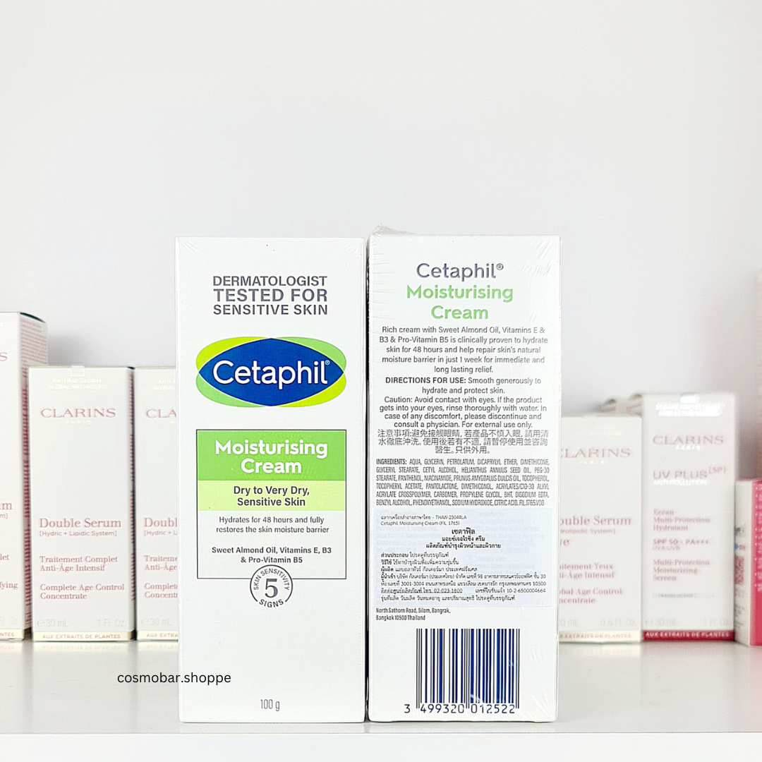 [ผิวชุ่มชื้นนาน 48 ชั่วโมง] Cetaphil - Moisturising Cream 100g.
