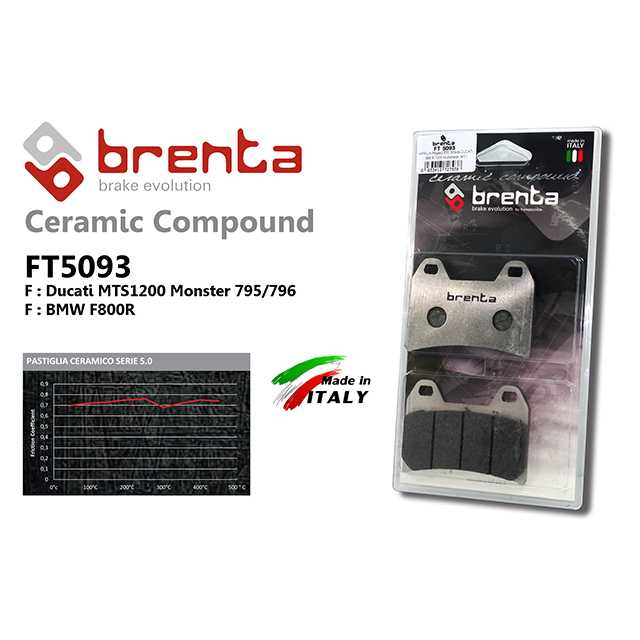 brenta BR5093(Ceramic Racing, Front) (BRENTA)-DUCATI MTS1200 MONSTER 795/796 / BMW F800