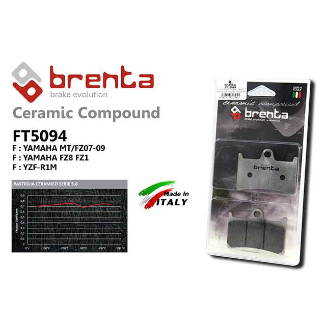 brenta BR5094(Ceramic Racing, Front) (BRENTA)-YAMAHA MT/FZ07 - 09 / FZ8 FZ1 / YZF-R1M