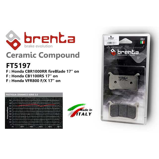 brenta BR5197(Ceramic Racing, Front) (BRENTA)-CBR1000RR Fireblade 17 , VFR800F/X 17 / CB1100RS 17