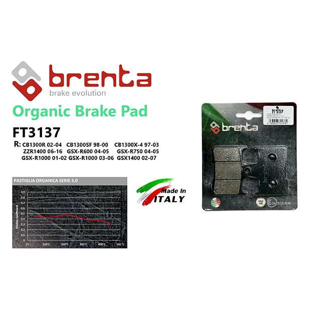 brenta BR3137(Organic, Rear) (BRENTA) -GSX-R750 Y04-05 GSX-R1000 Y01-06