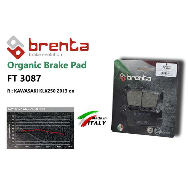 brenta BR3087(Organic, Rear) (BRENTA) -KAWASAKI KLX 250 09