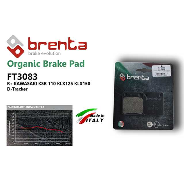 brenta BR3083(Organic, Rear) (BRENTA)-KSR 110 KLX125 KLX150 D-Tracker