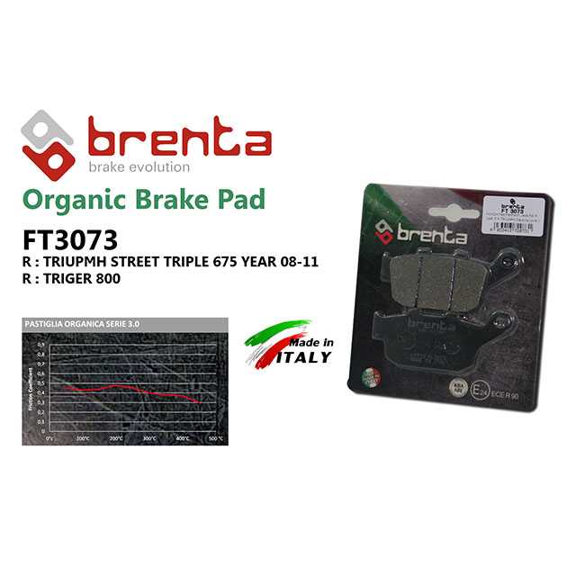 brenta BR3073(Organic, Rear) (BRENTA)-TRIUPMH/TIGER800, CB/CBR 250/300/500/650,NC750,Z800