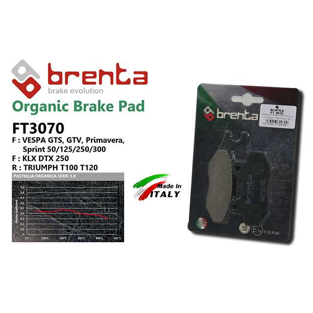 brenta BR3070(Organic, Rear) (BRENTA)-TRIUMPH T100,T200