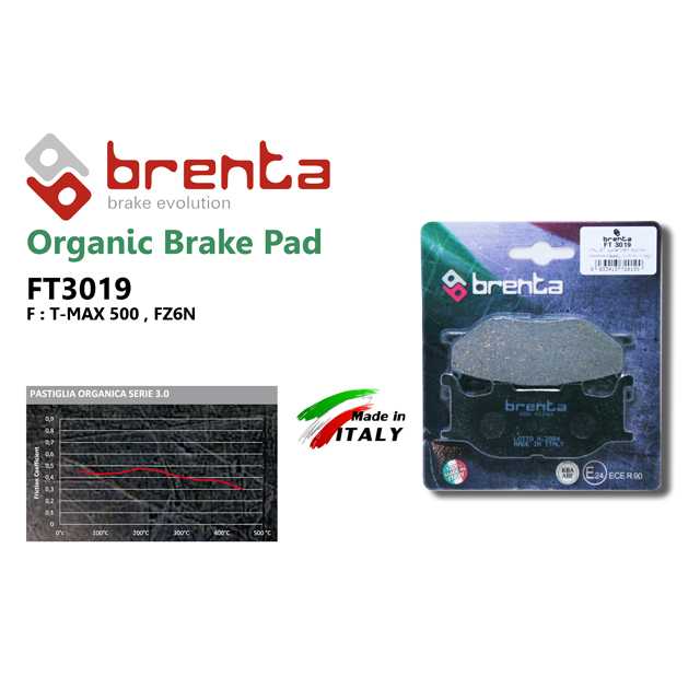 brenta BR3019(Organic, Rear) (BRENTA)-Yamaha T-MAX 500/FZ6N