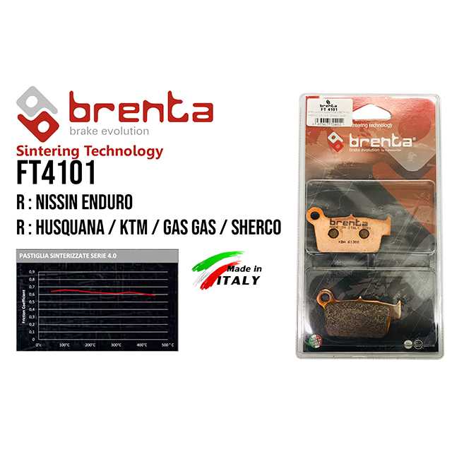 brenta BR4101(Sintered, Rear)-nissin caliper off-road