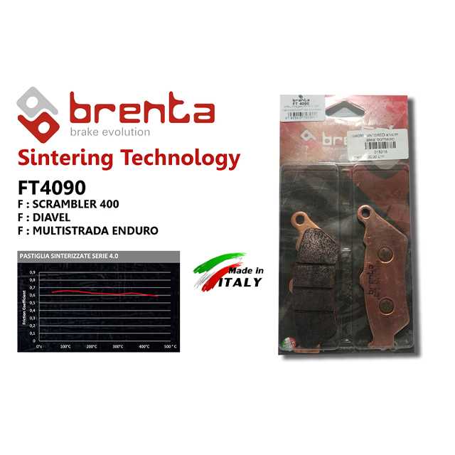 brenta BR4090(Sintered, Rear)-KTM Adventure 1050/1190   BMW F700/750/800/850 R1200/1250   RE 650