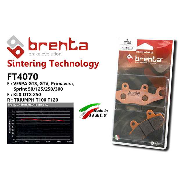 brenta BR4070(Sintered, Front)-Triump T100/T120