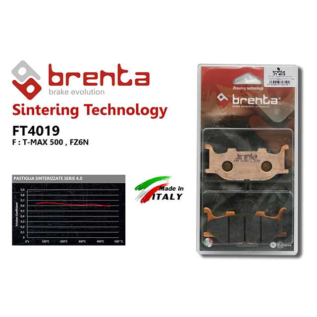 brenta BR4019(Sintered, Front)-Yamaha T-MAX 500  Yamaha FZ6N