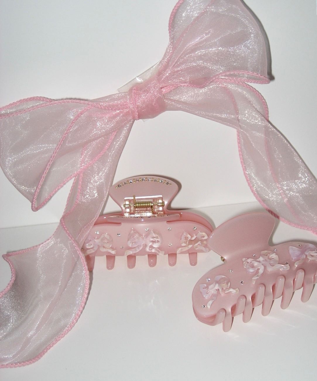 Ribbon hairclips🎀✨💗