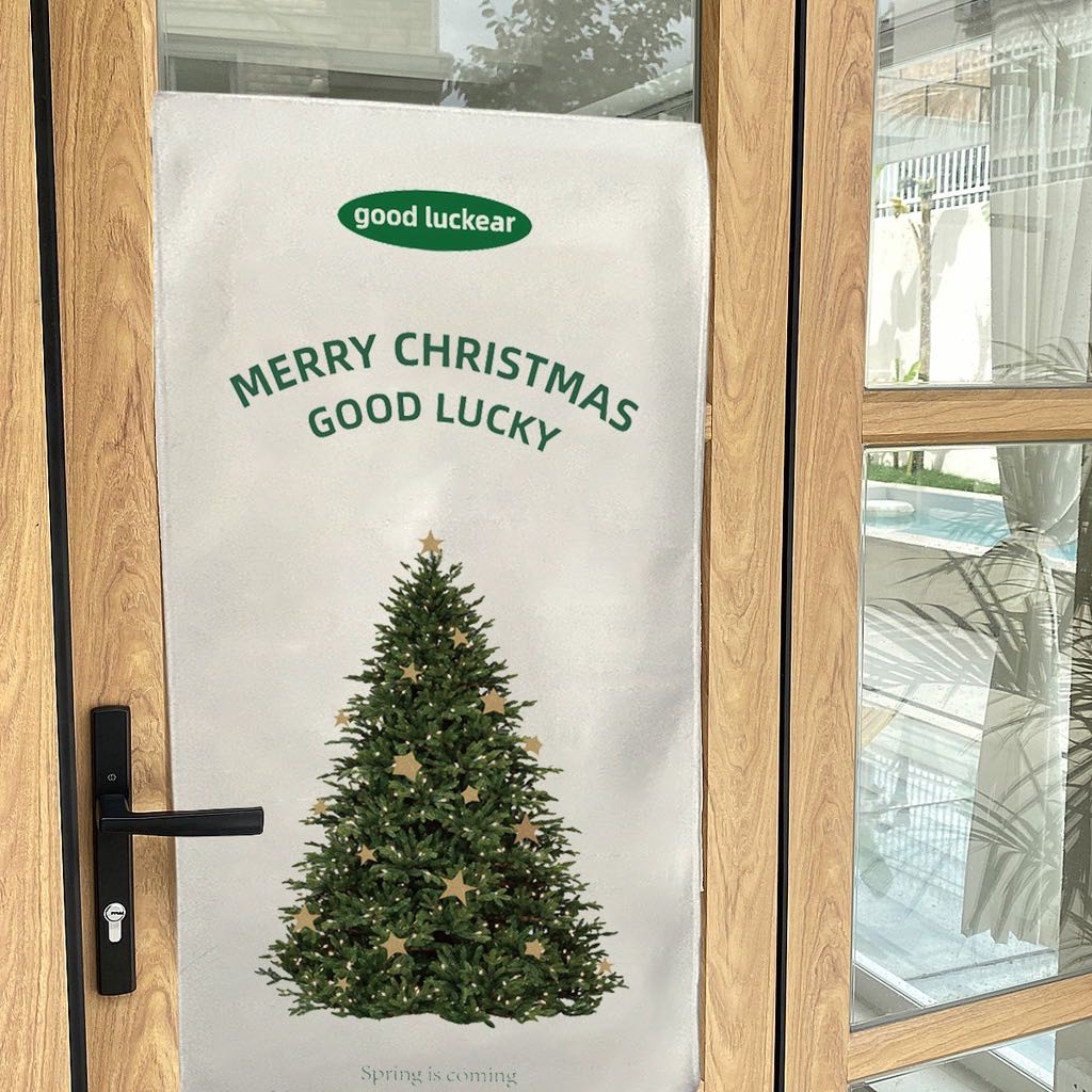 🎄𝓒𝓱𝓻𝓲𝓼𝓽𝓶𝓪𝓼 𝓣𝓻𝓮𝓮 𝓓𝓮𝓬𝓸𝓻 𝓒𝓵𝓸𝓽𝓱🎄 🎅🏻ผ้าแต่งห้องลายต้นคริสมาส
