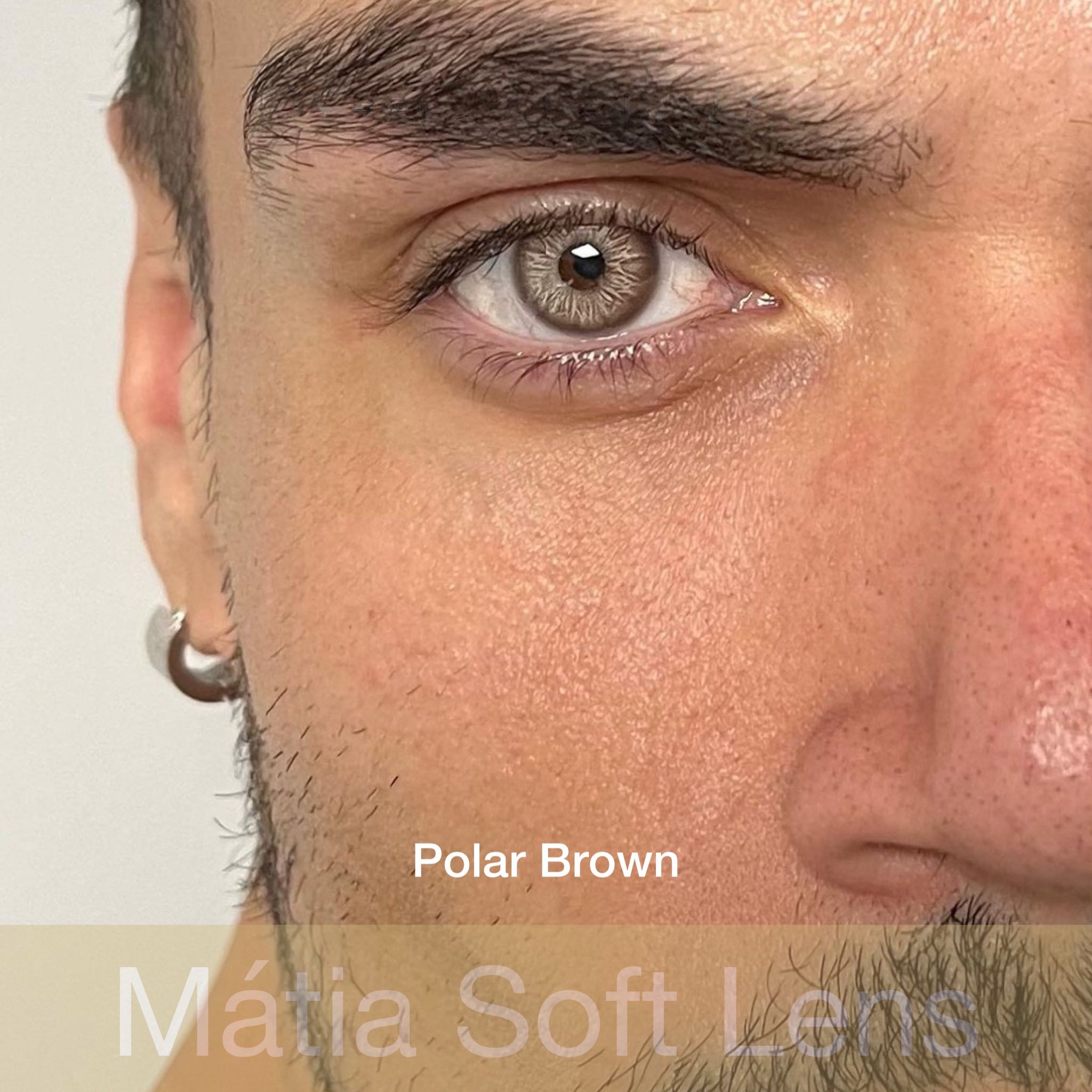 คอนแทคเลนส์รายปี สี Polar Brown (สายตาปกติ)