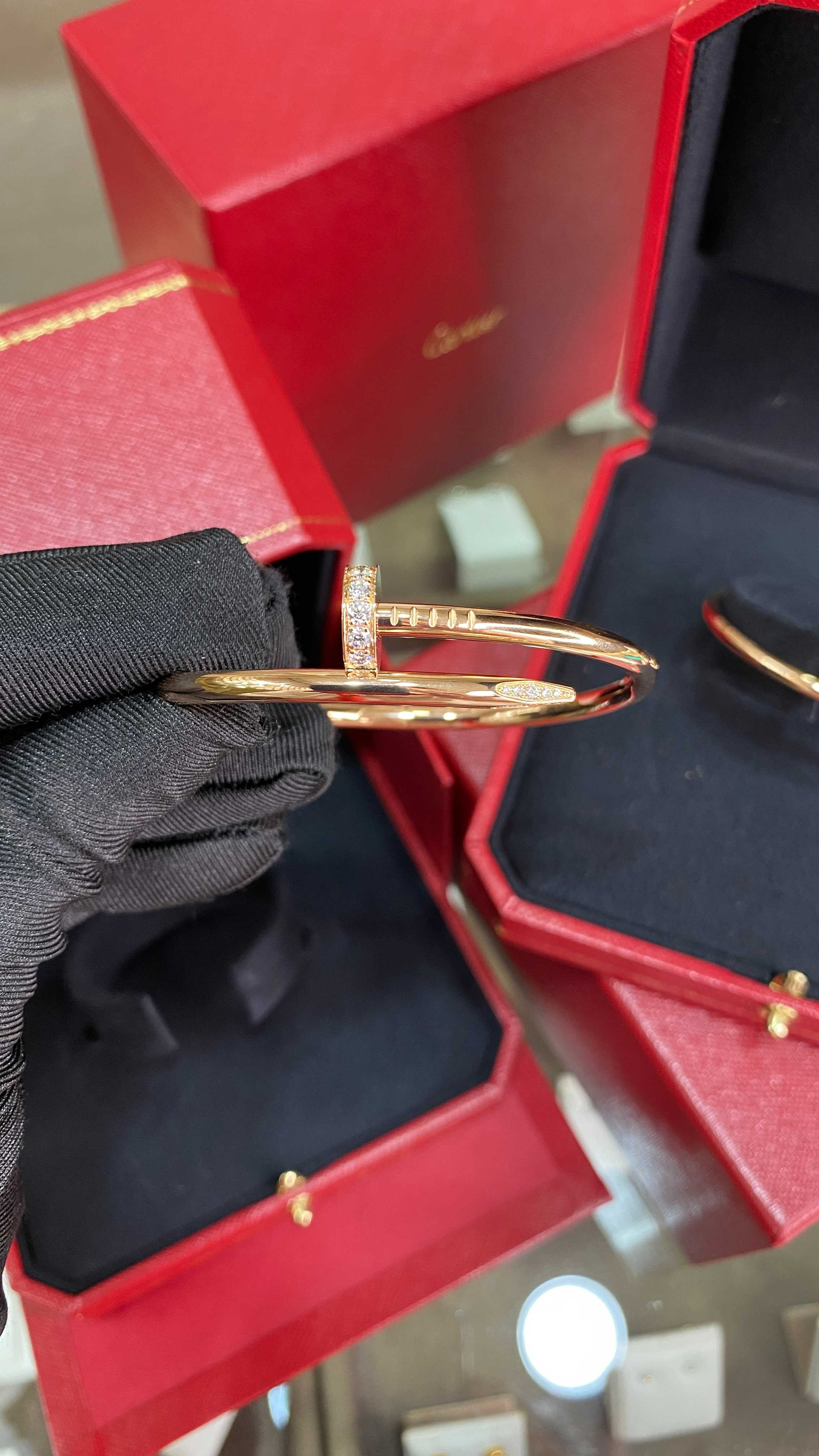 (sz 15)New Juste Un Clou Bangle_Pink gold