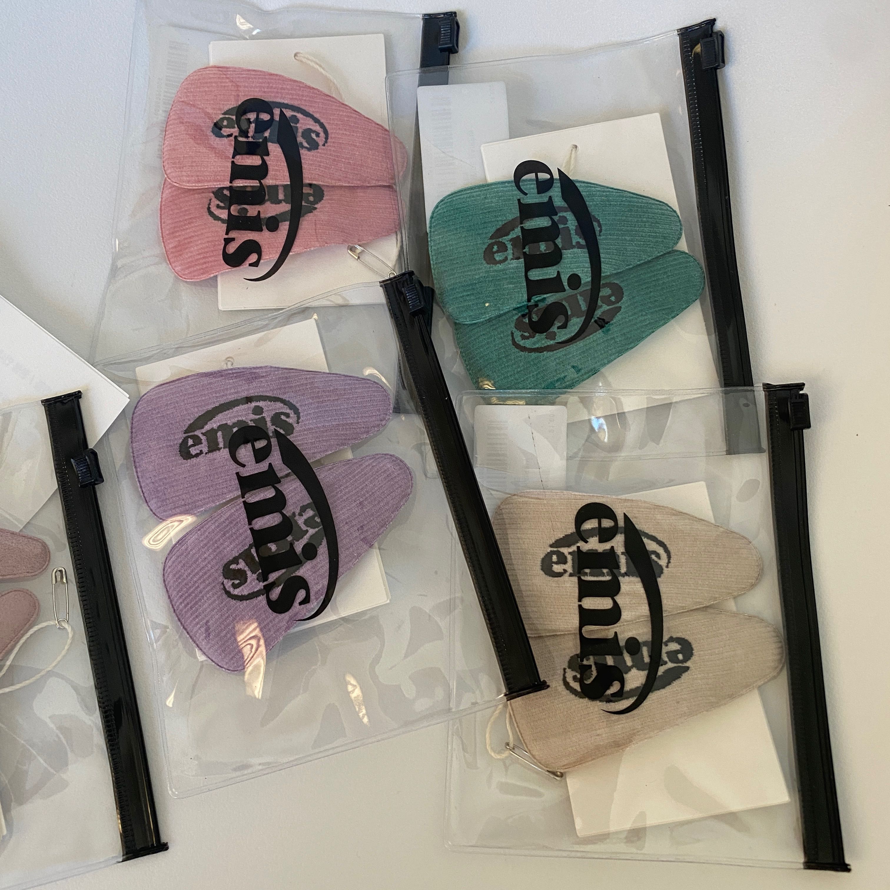 พร้อมส่ง/แท้💯  กิ๊บ EMIS corduroy wide hairpin (2ชิ้นต่อ/เซต)