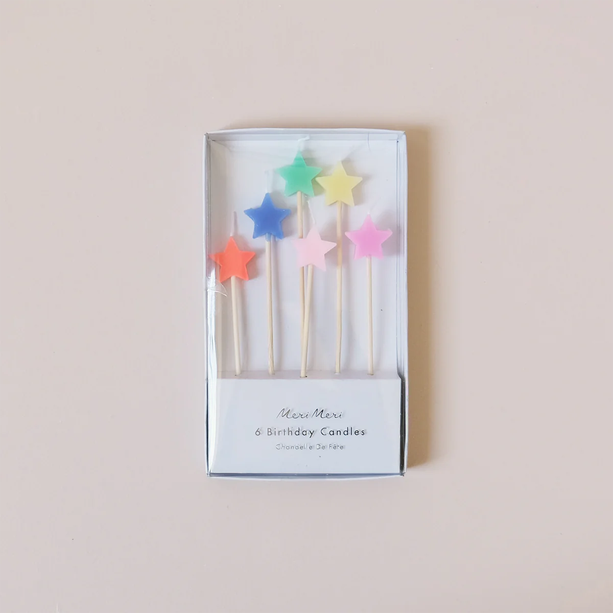 Meri Meri | Mixed Star Candles (x 6)