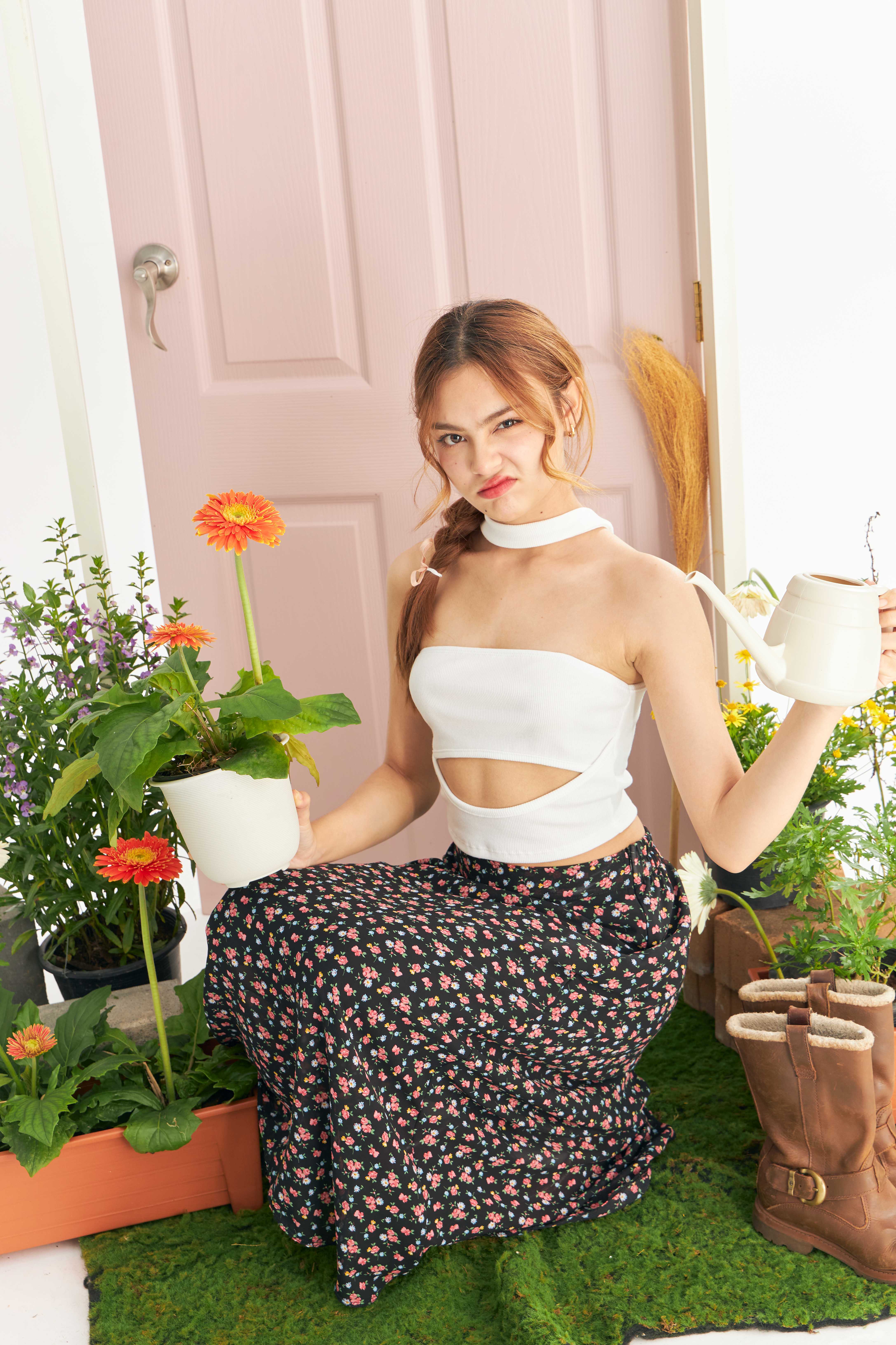 Blossom skirt - black