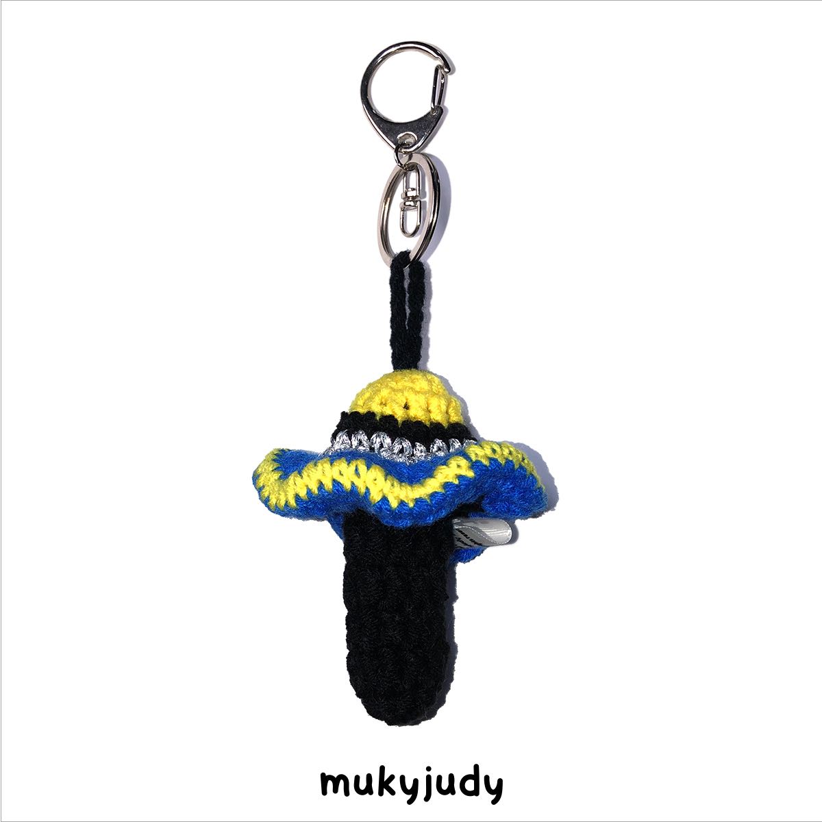 Mushroom Keyring : Uncle Y Blue