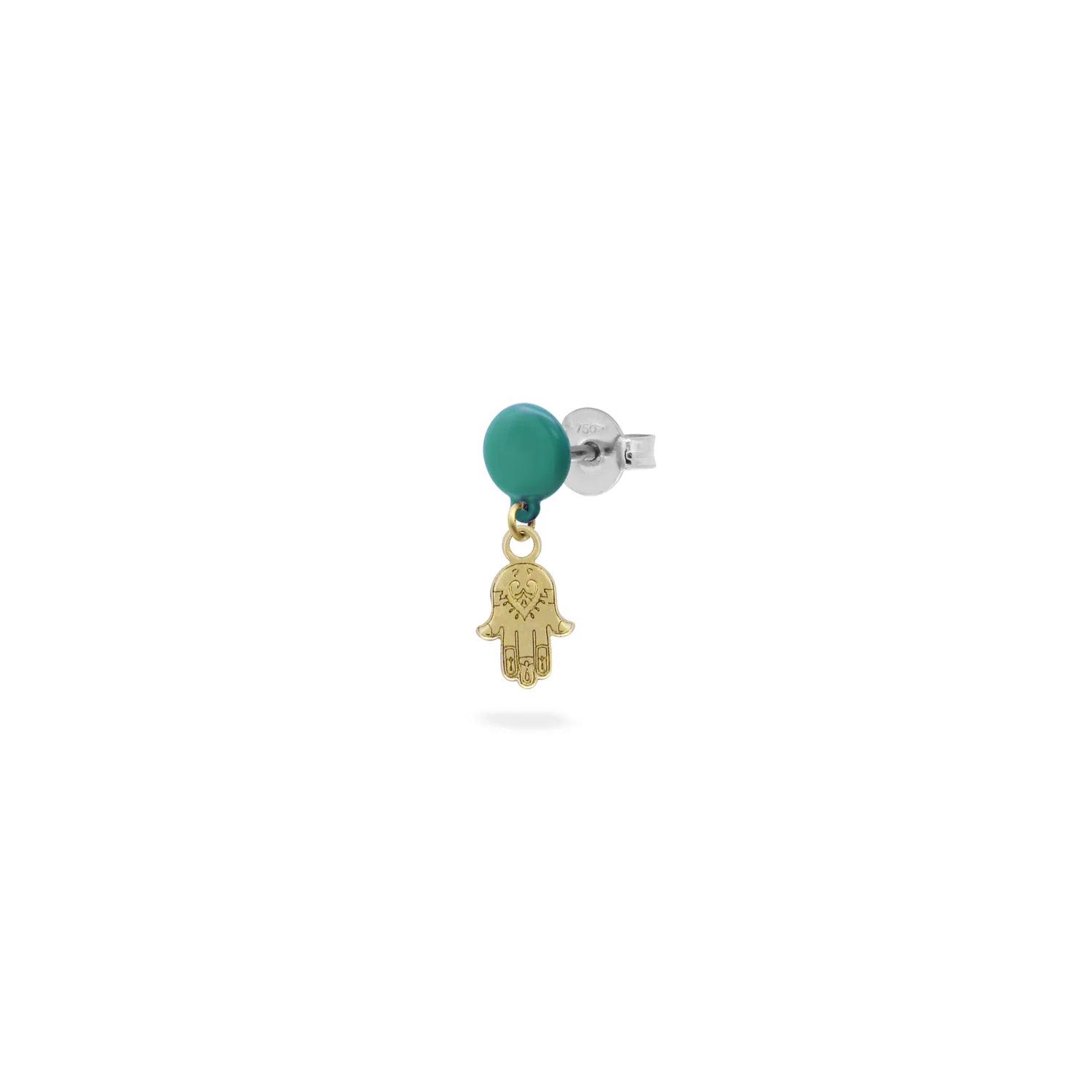 EARRINGS - Hand of Fatima Button