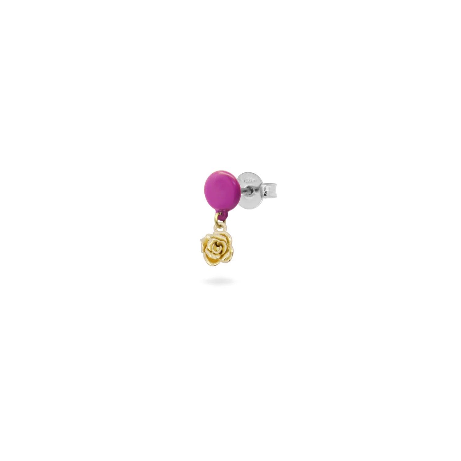 EARRINGS - Rose Button