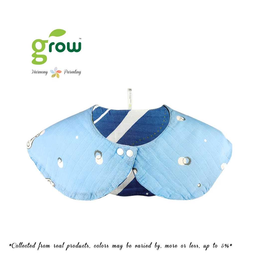 Grow organic bamboo muslin mom collar bib  ผ้ากันเปื้อน  ผ้าพาดบ่า ใยไผ่