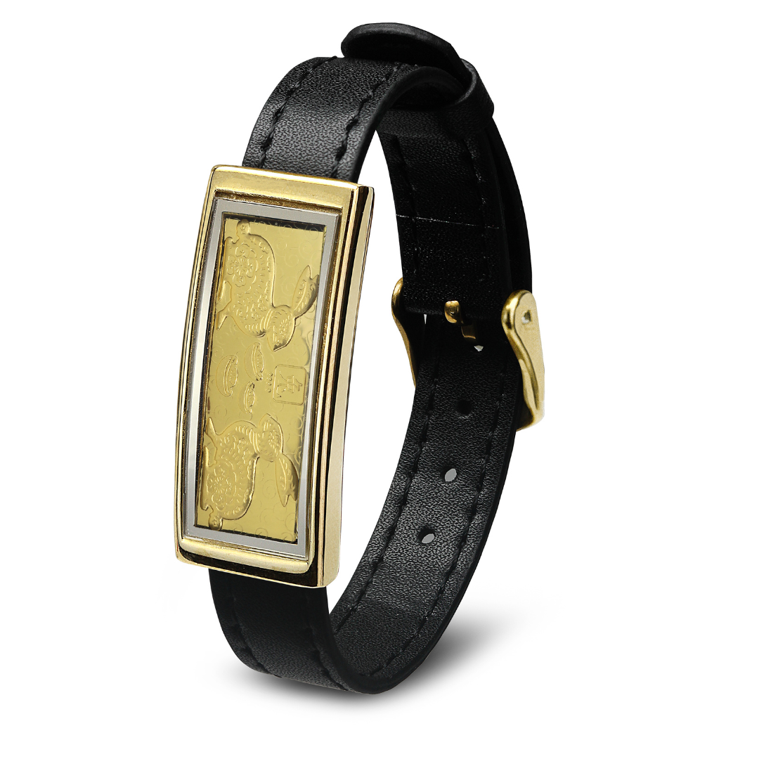 Rabbit Black Leather Bracelet
