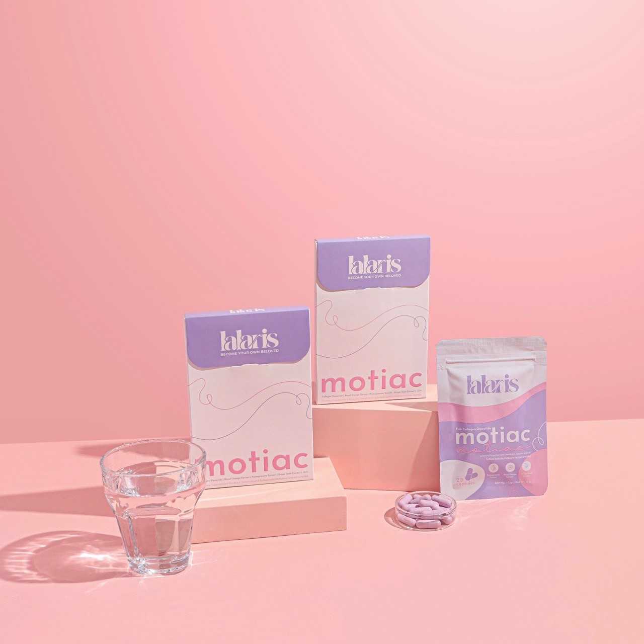 Motiac วิตามินช่วยเรื่องสิวผิวสวย (20 แคปซูล) by Lalarisโทรม ไม่สดใส สีผิวไม่สม่ำเสมอ สิว รอยจากสิว