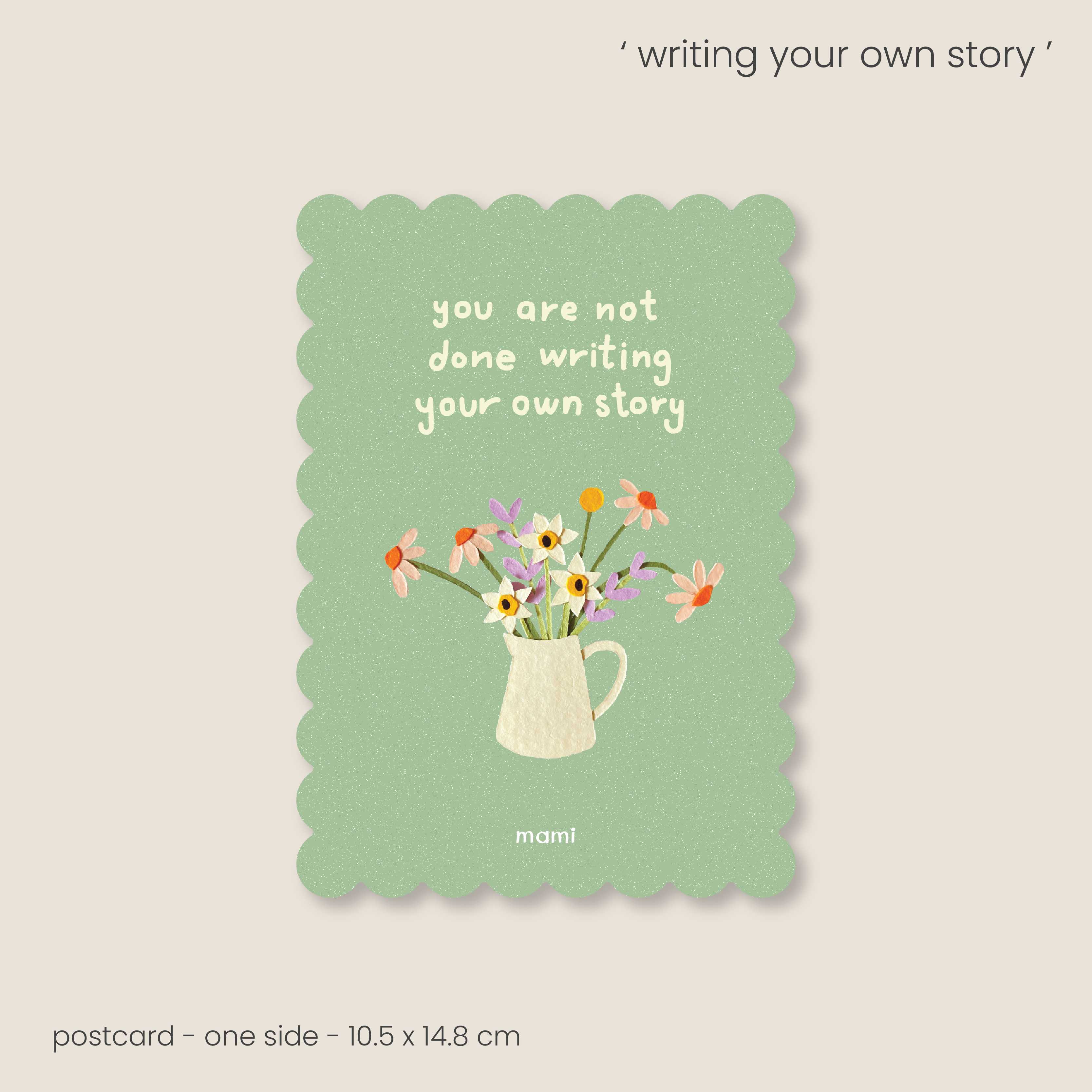 postcard - writing  your own story