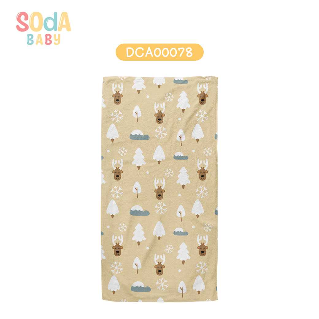 ผ้าเช็ดตัวเด็ก ลาย  Winter รหัส DCA00078 ⛄️❄️#Winter #SOdAbaby