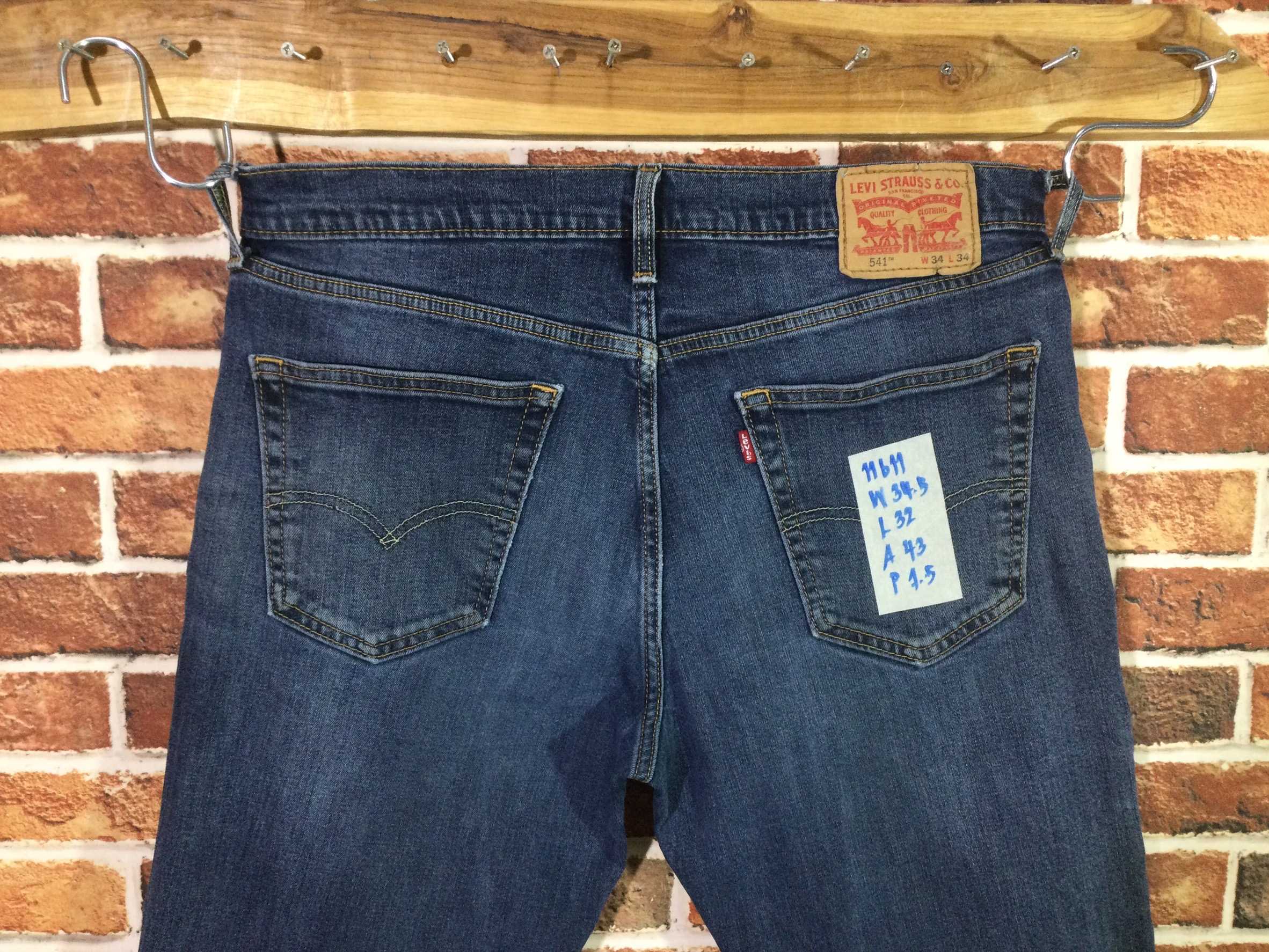 รหัส11611 Levi's541(ผ้ายืด)  Made in Bangladesh  เลขกระดุม5098 วัดจริง เอว34.5