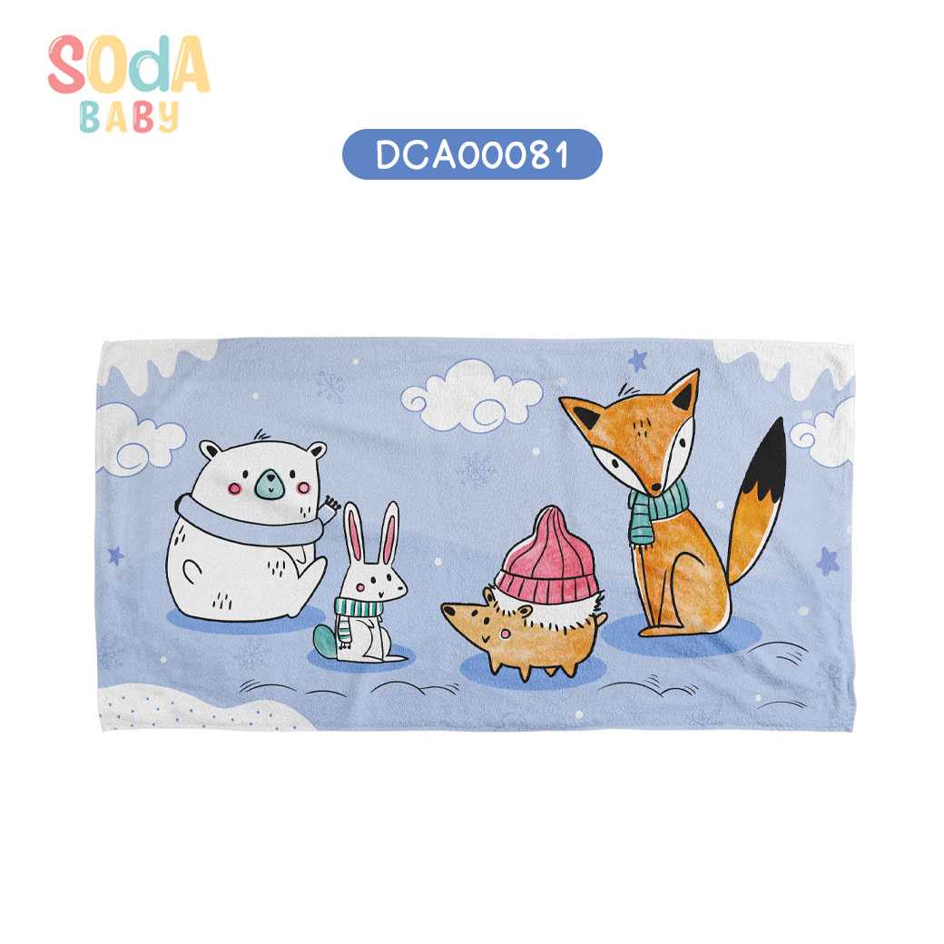 ผ้าเช็ดตัวเด็ก ลาย  Winter รหัส DCA00081 ⛄️❄️#Winter #SOdAbaby