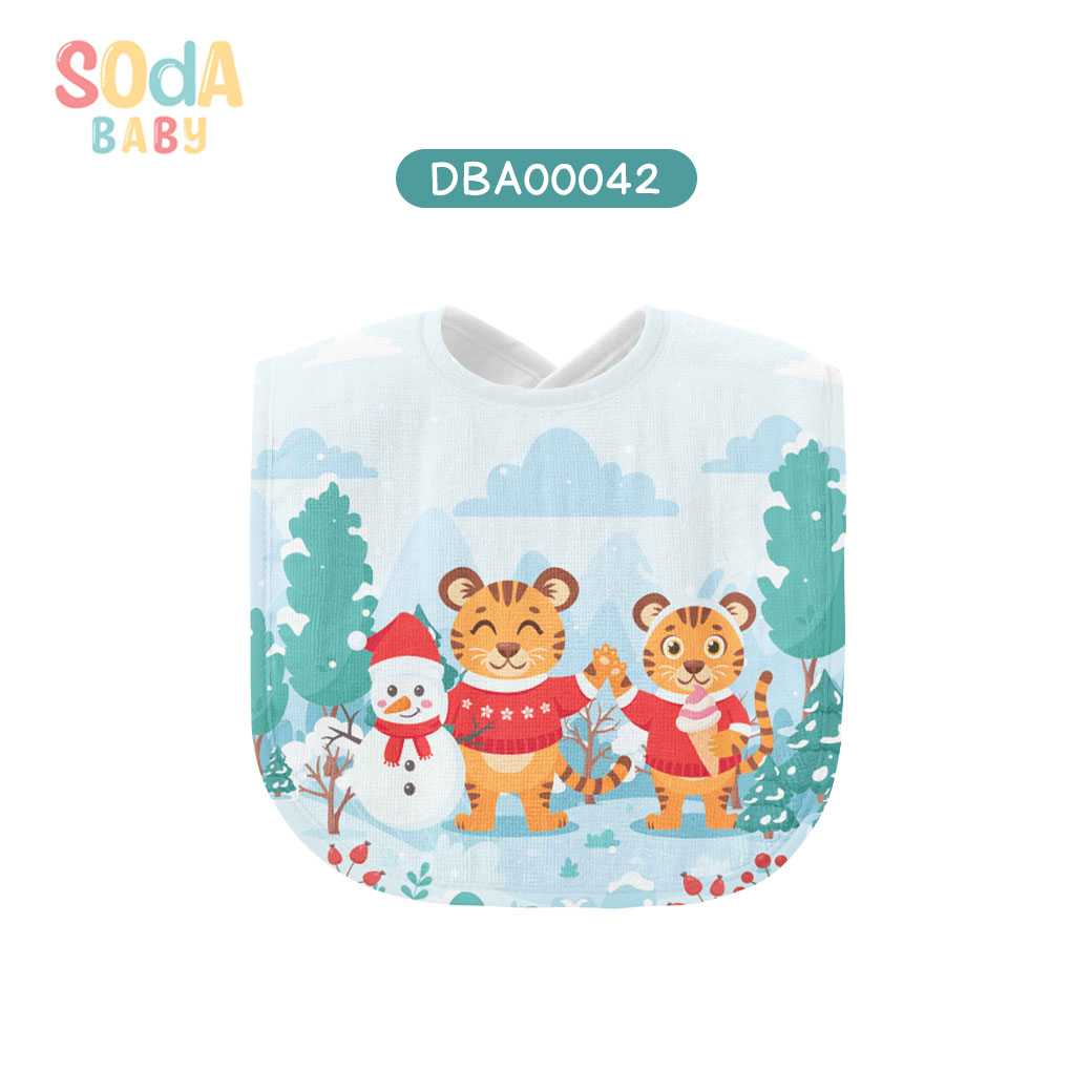 ผ้าซับน้ำลาย Baby Bib Winter รหัส DBA00042 ⛄️❄️#Winter #SOdAbaby