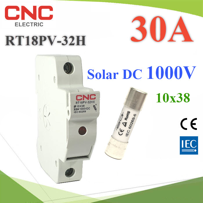 ฟิวส์ Solar DC 10x38 SET-Fuse-DC-30A Fuses Solar DC 10x38