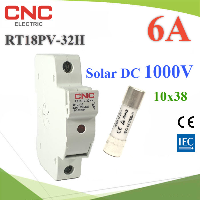 ฟิวส์ Solar DC 10x38 SET-Fuse-DC-06A Fuses Solar DC 10x38