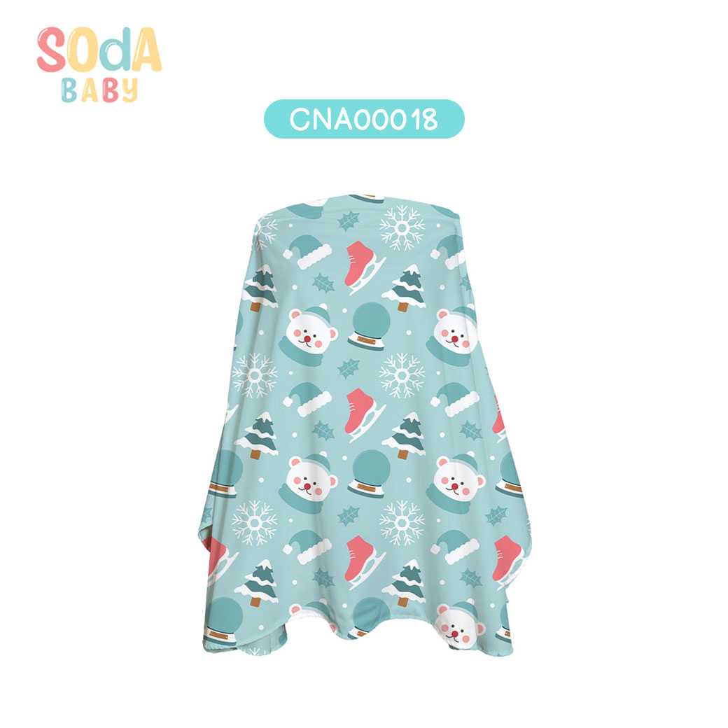 ผ้าคลุมให้นม ลาย Winter รหัส CNA00018 ⛄️❄️#Winter #SOdAbaby